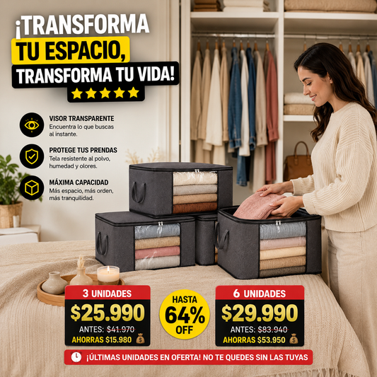 Closetia - Organizador de Ropa 3 UNIDADES