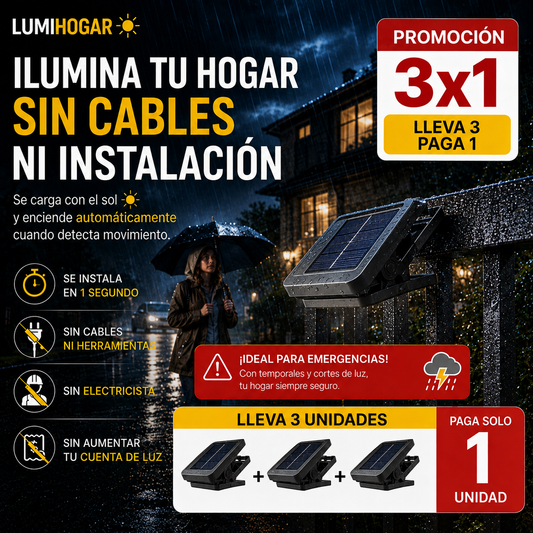 LumiHogar | Pack 3 unidades